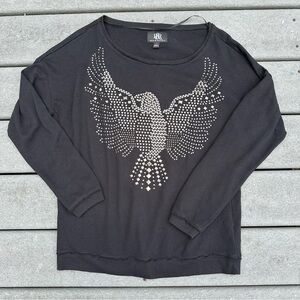 Y2K Rock&Republic studded eagle sweater size m